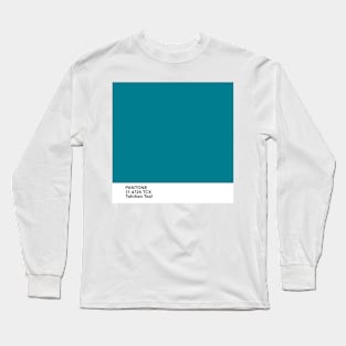 pantone 17-4725 TCX Tahitian Teal Long Sleeve T-Shirt